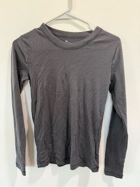 GAP Charcoal Long Sleeve Crewneck Tee